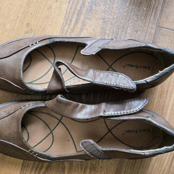 Flat Bare traps with velcro Extra Cushion And Arch Support 9.5 Dark Brown - Picture 5 of 6